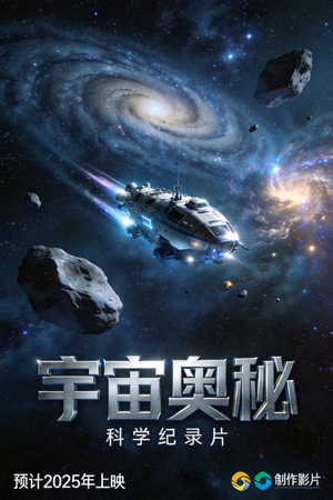 纪录片《宇宙奥秘》海报 - 科学纪录片，预计2025年上映